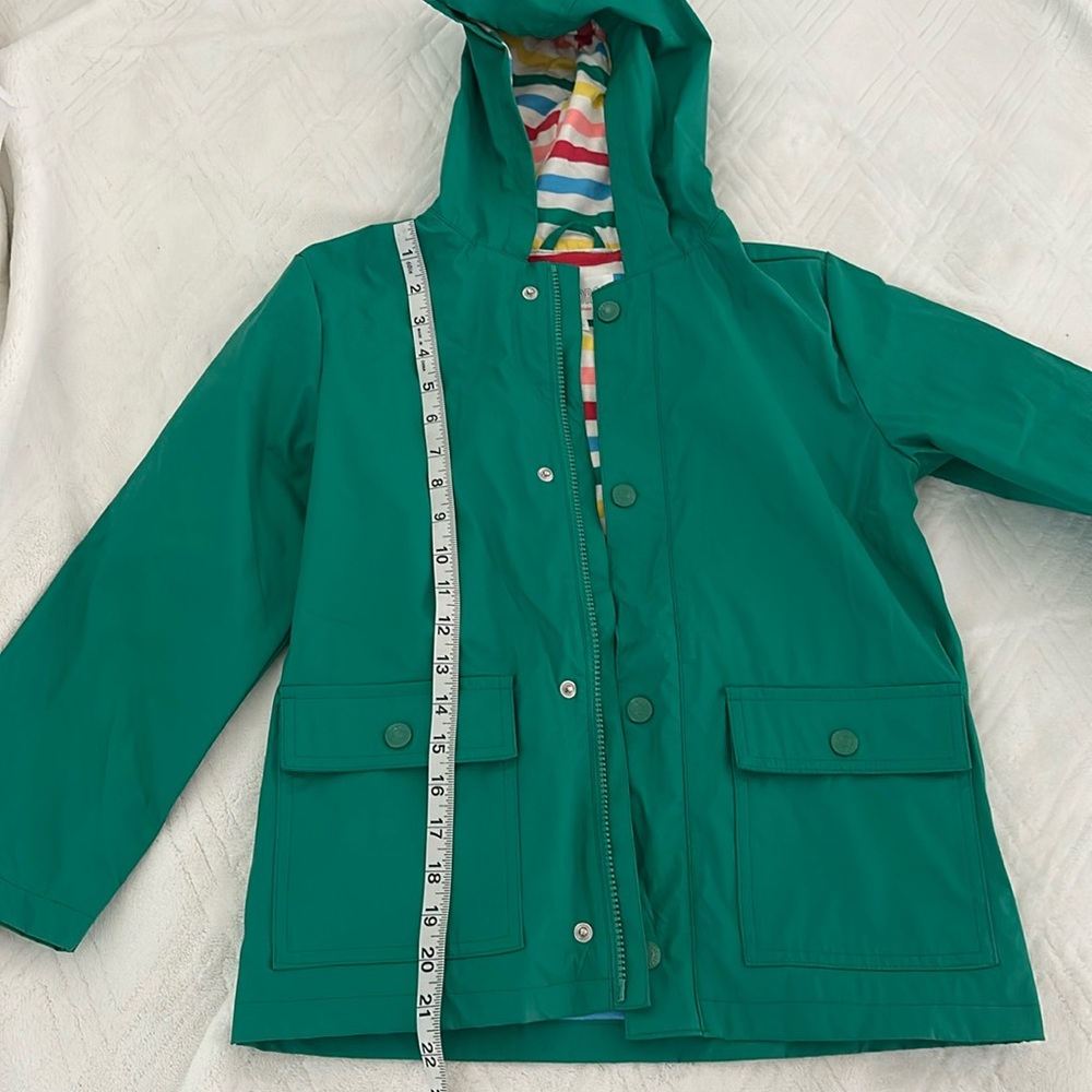 Girls Gymboree green raincoat